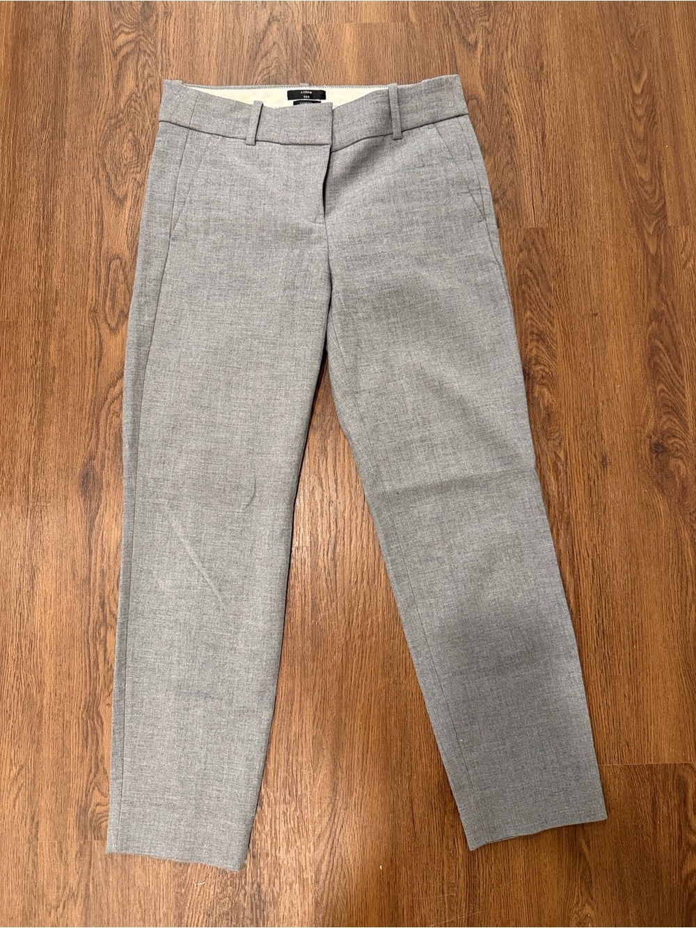 J. Crew Light Gray Straight-Leg Cameron